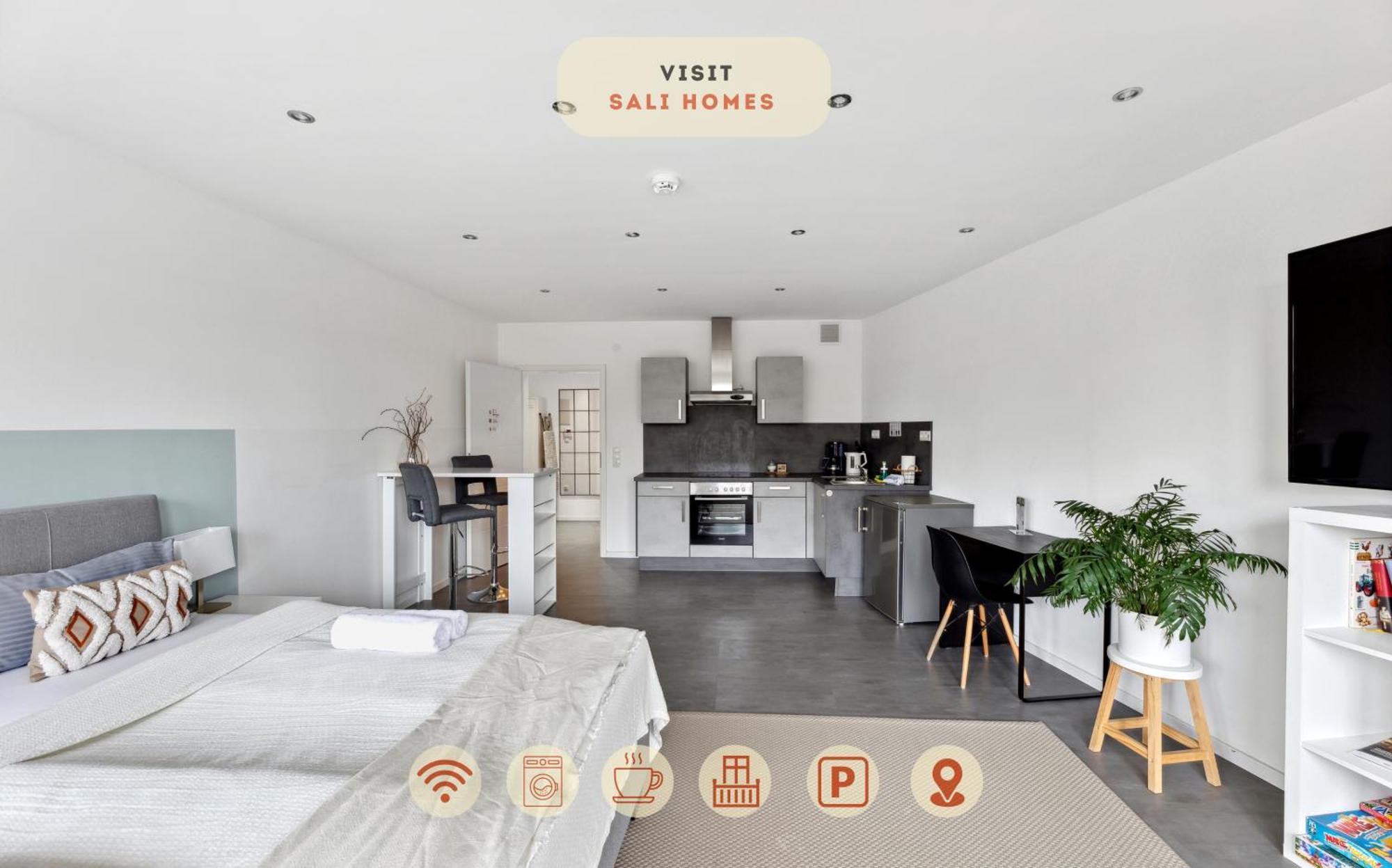 Sali Homes - Charming Studio Apartment In Heart Of Bayreuth With Balcony Exterior photo
